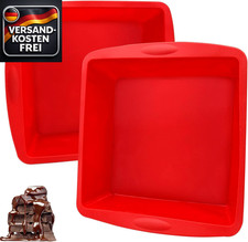 Quadratische Silikon-Backform für Kuchen Brownies Backen Set hitzebeständig