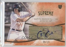 2014 Topps Supreme Simply Orange 6/15 Garin Cecchini #SSU-GC Auto 0f8