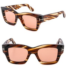 TOM FORD ILIAS TF1154 55E Rose Brown Tortoise Photochromic FT1154 Sunglass 1154