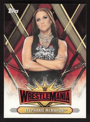 2019 Topps WWE Road to Wrestlemania Roster Card Stephanie McMahon #WM-10