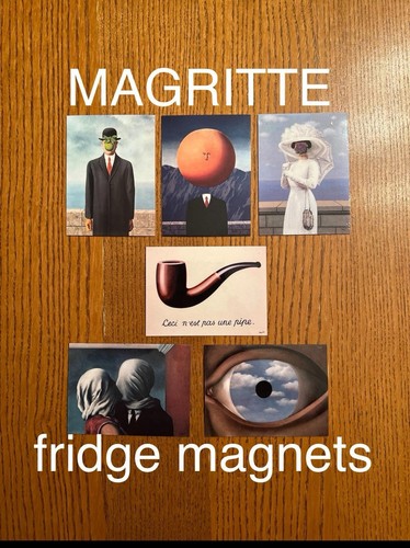 Rene Magritte FRIDGE MAGNETS surreal art painting classic