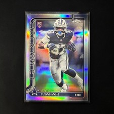 2025 Topps Chrome Phil Mafah RC Refractor Cowboys RB Rookie Dallas NM+
