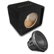 NVX NE121P Single 12" Slot Ported 3/4" MDF Sub Enclosure w/12" Car Subwoofer