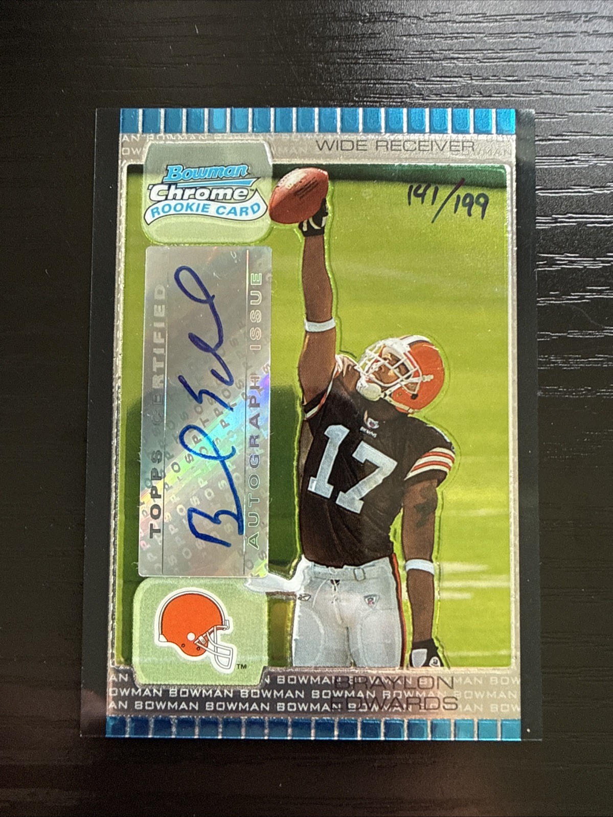 Braylon Edwards Bowman Chrome #223 Autograph
