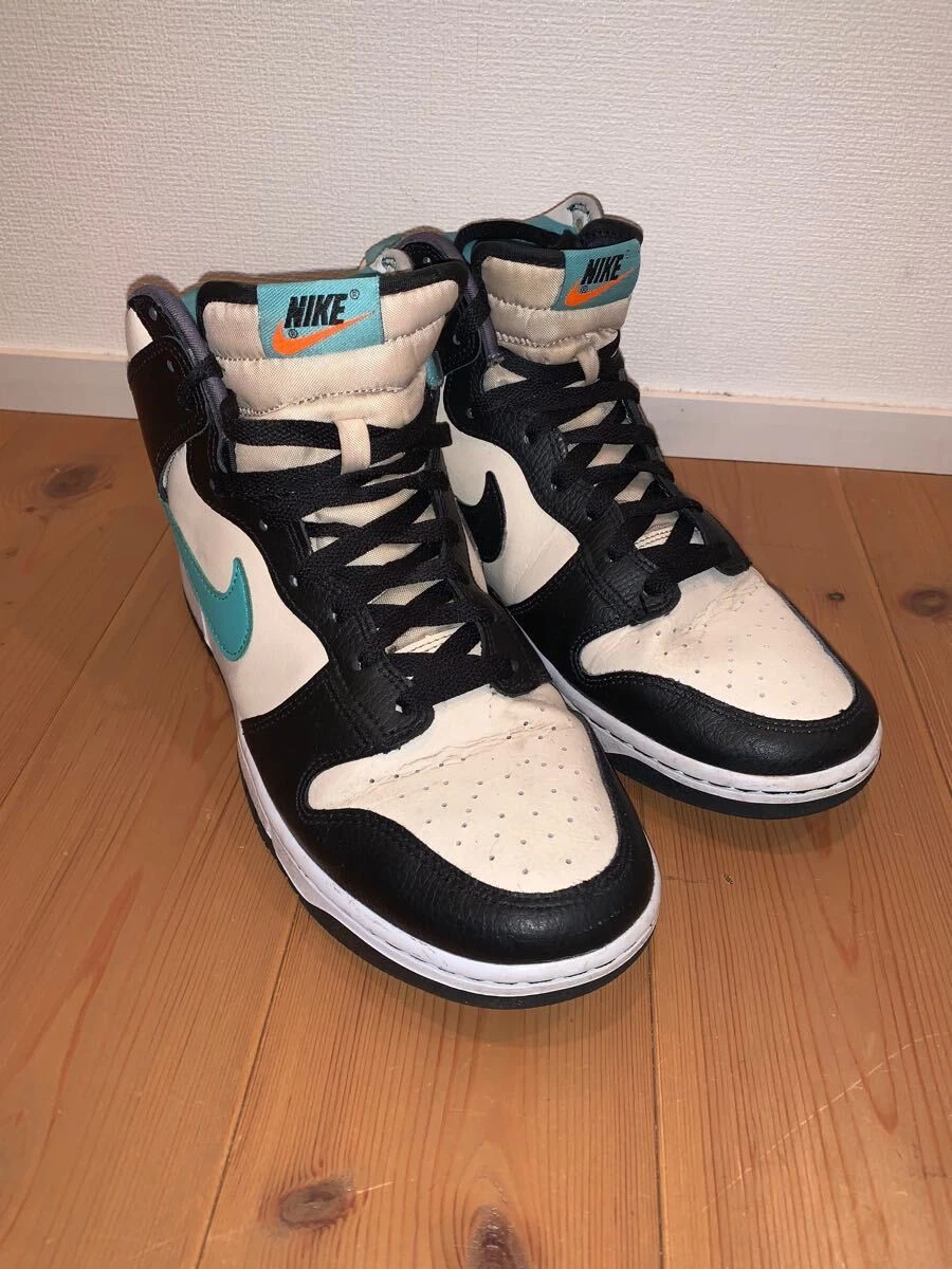 Tele Air Jordan Uomo 9.5US Dunk High Retro Emb Bianco Perla e Lavato 1 Og