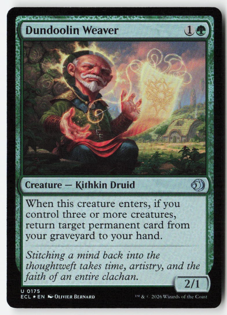 Dundoolin Weaver #175 (Foil) (NM) Lorwyn Eclipsed ECL Magic MTG