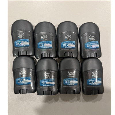 Dove Men+Care Clean Comfort Antiperspirant Stick 72H 1.6 oz Multipack 8