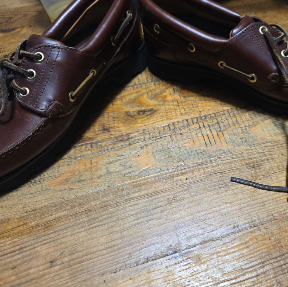 Мужские Timberland ® подлинный 3-глаз зажим вручную лодка обуви размер 7,5 W мужской - Изображение 2 из 4