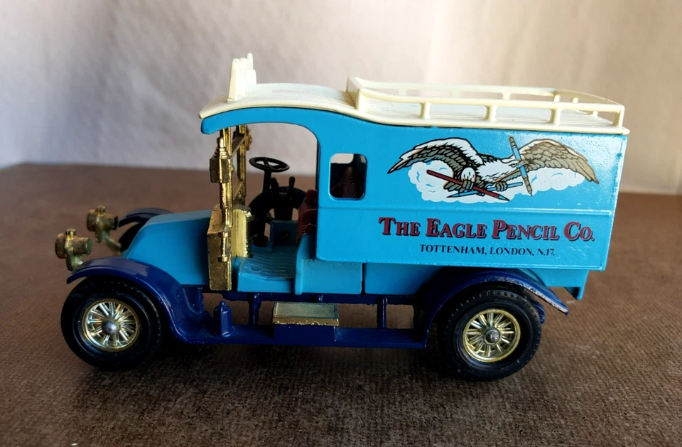 Matchbox TOYS LTD  1983 RENAULT Y-25 Blue  MODELS OF YESTERYEAR  Eagle Pencil Co - Image 4 of 4
