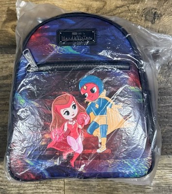 NWT Disney Marvel Vision WandaVision Loungefly Mini Backpack Scarlet Witch
