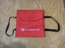 Used DOORDASH Thermal Insulated HOT/COLD Food Delivery Pizza Bag-FAST FOOD 