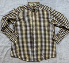 Ariat Pro Series Button Down Shirt Men's Size XL Brown Plaid Check Western
