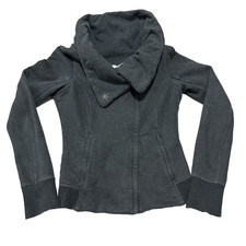 Lululemon Karmacollected Jacket, Womens Suze 6, Black Heathered Rich Earth,