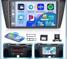 Hikity BMW E90-E93 328i 330i 335i 9"Android 14 Car Stereo GPS Radio CAM Audio