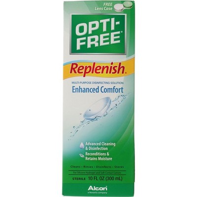 3 Pack Alcon Opti-Free Replenish Disinfecting Solution, 10 fl oz