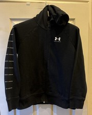 Under Armour Women s Rival Fleece Sportstyle Sleeve Graphic Zip Up Hoodie Size M