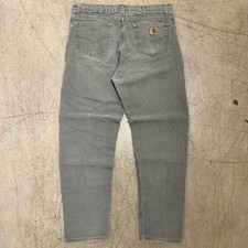 Carhartt Pants B72 MOS Canvas Work Green USA Made 38x33