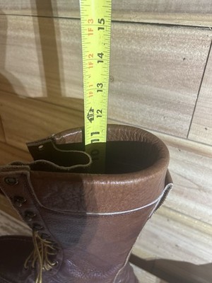 Russell Moccasin Boots Men's US 8D (Std) Small Sole Flaw On Left
