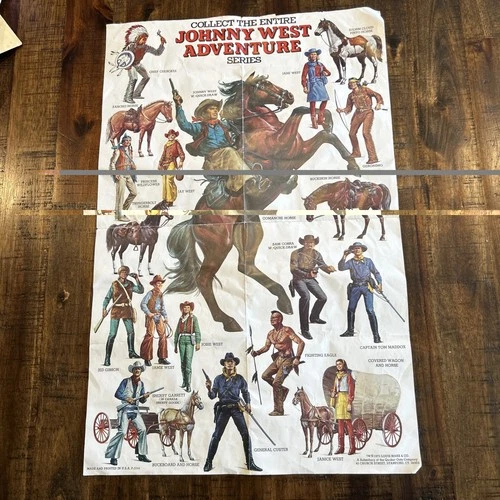 Johnny West Marx Johnny West Adventure Poster