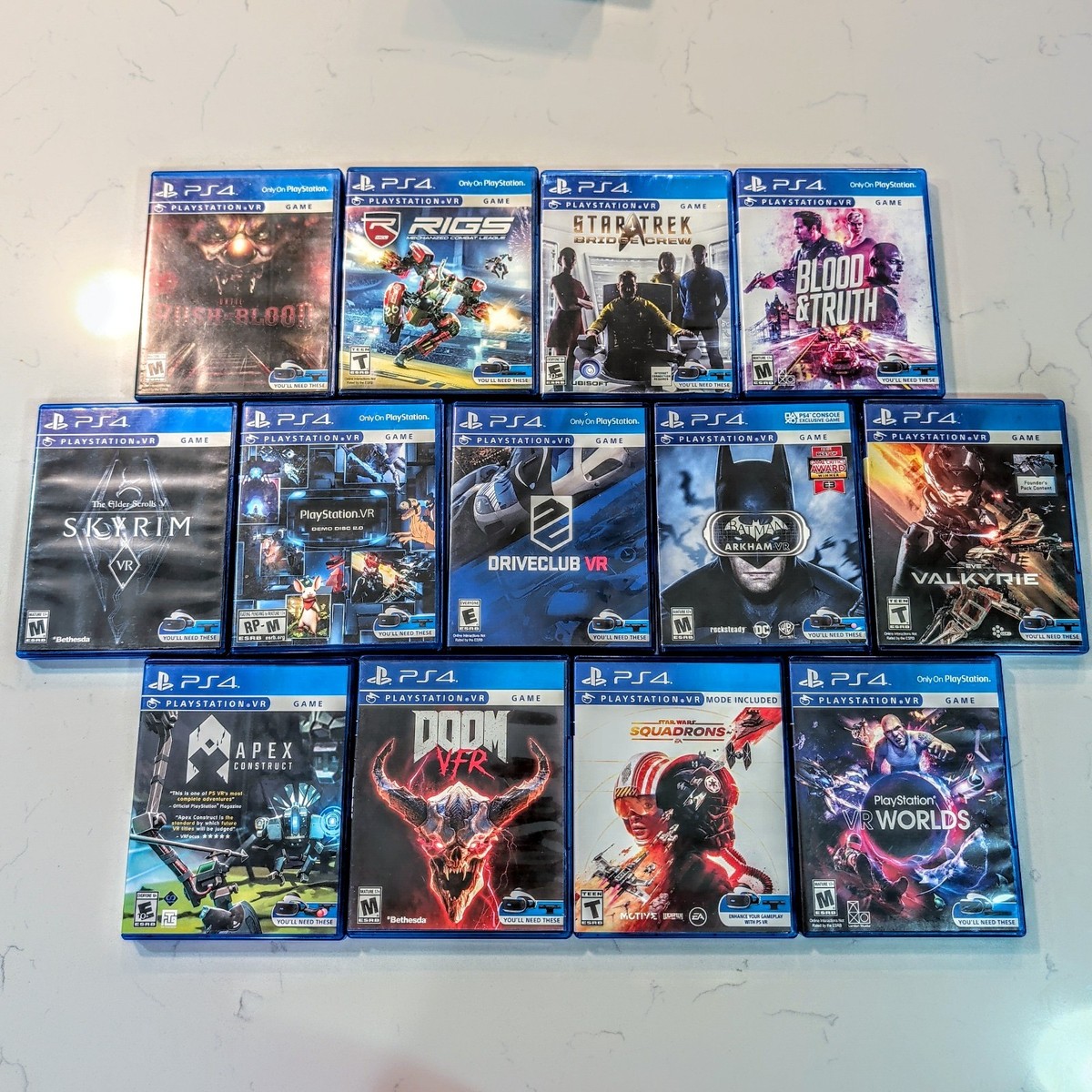 ps4.psVR まとめ売り Lot Of 12 PSVR Games - PlayStation 4 - PS4 VR Video Games - All