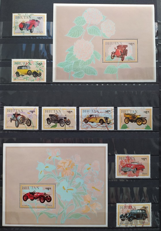 Bhutan 1984 - Classic cars (Scott 432-441). Full set, MNH