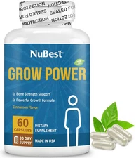 Grow Power - Calcium Supplement - Magnesium Supplement with Vitamin D3, B6, Z...