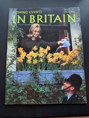 Coming Events in Britain March 1962 Vintage Travel Magazine British Tourism +Ads