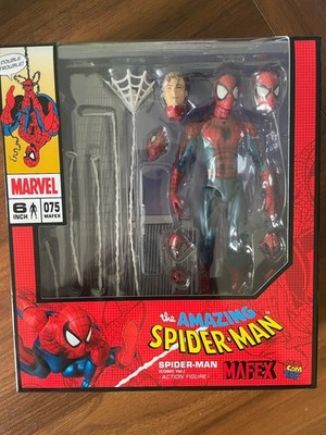 MAFEX No.075 Spider-Man Comic Ver Figure Medicom Toy Used USA AUTHENTIC