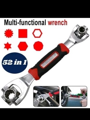52 in 1 Universal Wrench Multi-Function Socket Tiger Spanners Adjustable Tools