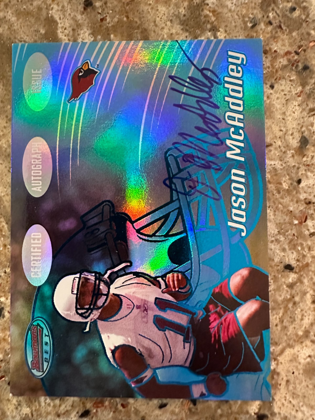 2002 Bowman Best Autograph #138 Jason McAddley Arizona Cardinals 365/399 Rookie