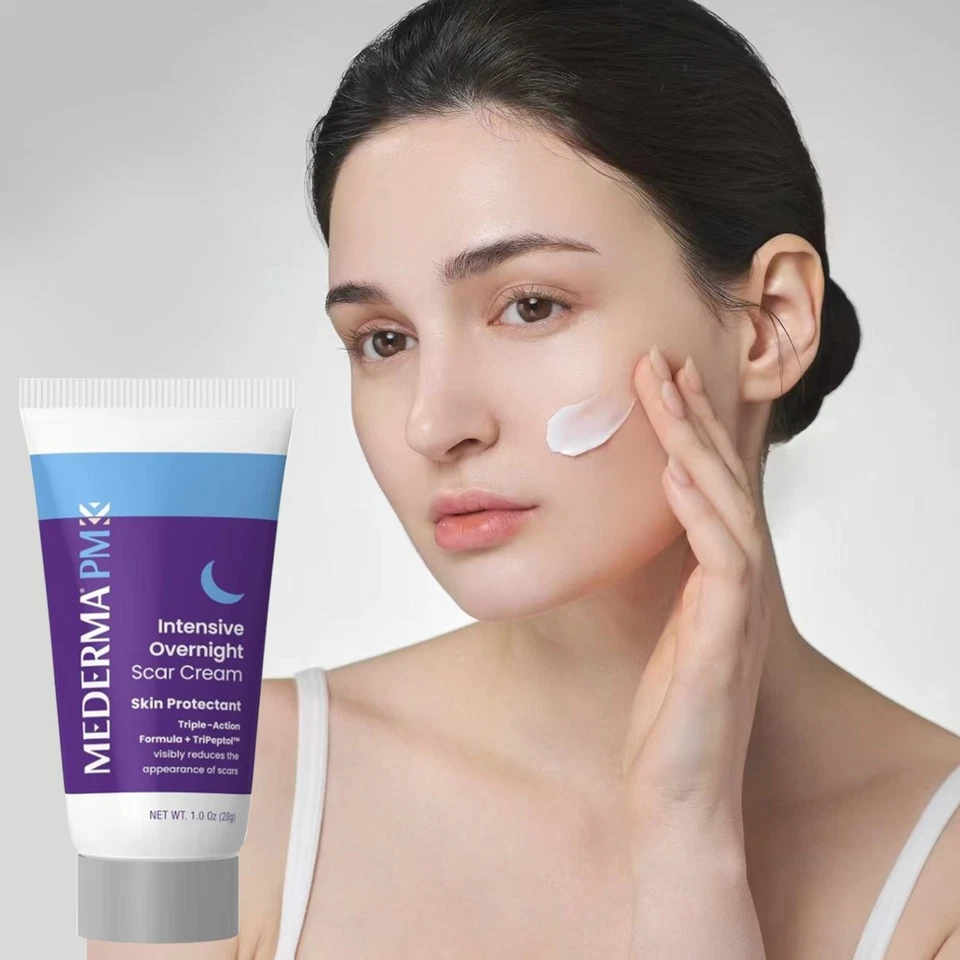 Mederma PM Intensive Overnight Scar Cream - 1.0 Oz /28g Advanced Scar Treatm UK - Image 2 of 4