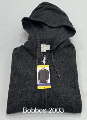 Modern Ambition Men s Full Zip Hoodie Sweater, Gray, Size S