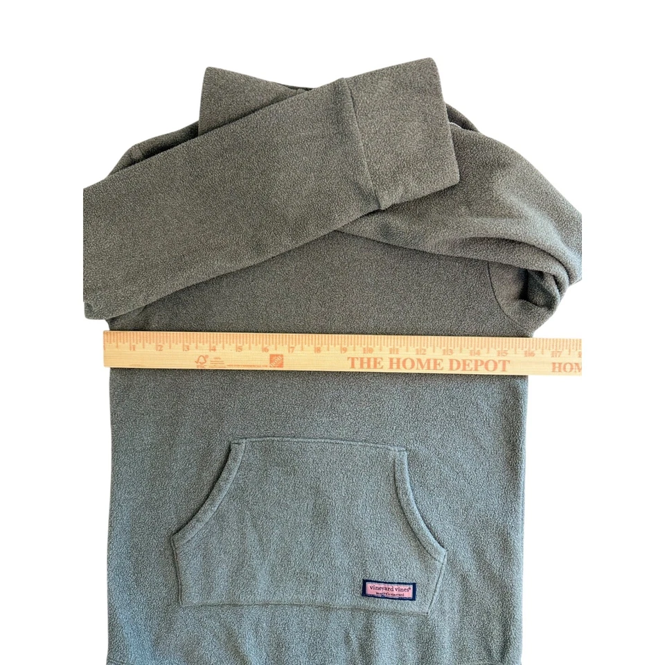 Vineyard Vines Niños Cuello Simulado Pullover Gris Polar Top Camisa Talla M (10-12) Foto 2 de 4