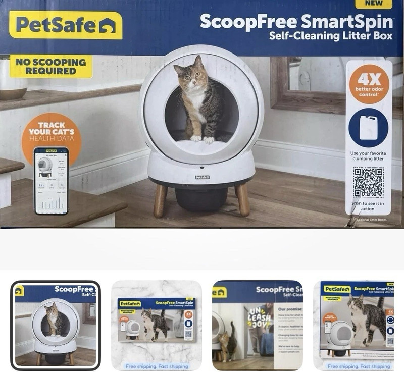 PetSafe ScoopFree SmartSpin Self-Cleaning Cat Litter Box