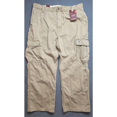 Vtg Levis Cargo Pants Mens 38x32 Loose Straight Tan Relaxed Wide Leg Y2K New
