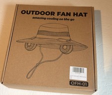Unisex Outdoor Wide Brim Sun Hat with Fan UV Protection Hiking Camping New