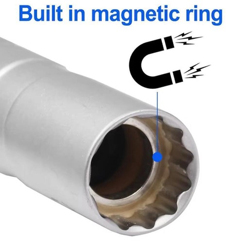 Spark Plug Socket Wrench 3/8 Drive 14MM SparkPlug SocketRemoval Tool Q9E9 N6Y2 - Picture 11 of 12