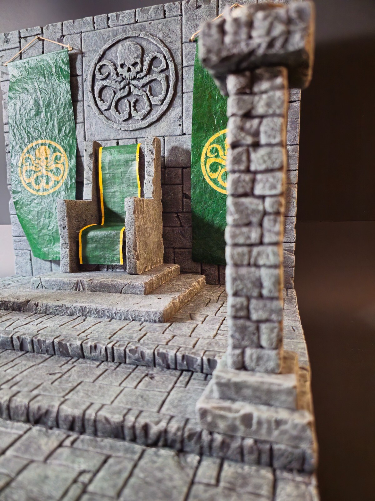 1/12 Scale Hydra Throne Room Diorama/Figure Stand For Marvel Legends eBay
