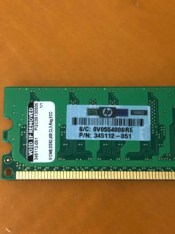 Samsung M393T6553BG0-CCCQ0 PC2-3200R DDR2 ECC P/N 345112-051 512MB Memory RAM - Image 4 of 4