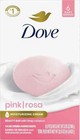 Dove Pink Rosa Bar Soap For Soft, Smooth Skin, 3.17oz x 6 pack