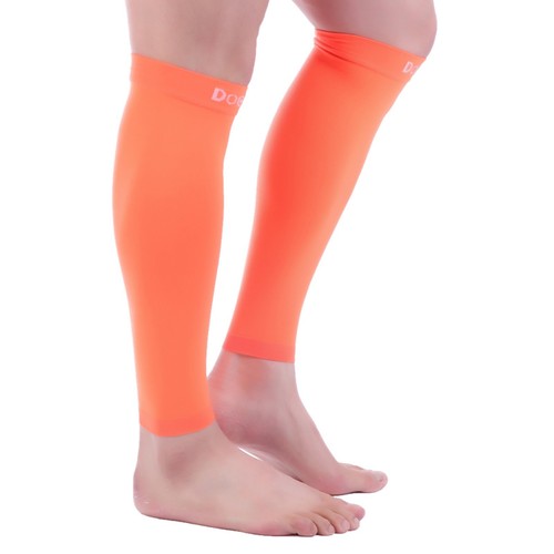 Doc Miller Calf Compression Sleeve 1Pair 20-30mmHg Recovery Varicose Vein ORANGE - Picture 9 of 9