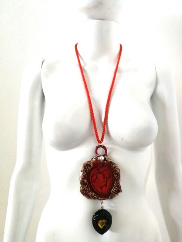 love talisman magic amulet pendant jewelry necklace gothic witch jewellery heart - Picture 4 of 24
