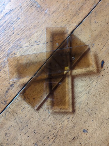 Vintage Triple Glass Hanging Panes Wall Sconce By Forecast Lighting Bath Hall  - Bild 6 von 7