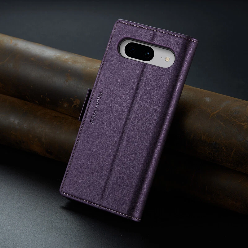 Magnetic Wallet Case Leather Flip Cover for Google Pixel 7A/8A/9A/8/9/10 Pro XL - Image 4 of 4