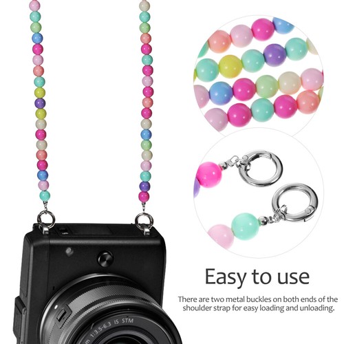2Pcs Beaded Colorful Portable Chain Phone Case Bag Cellphone - 第 7/11 張圖片