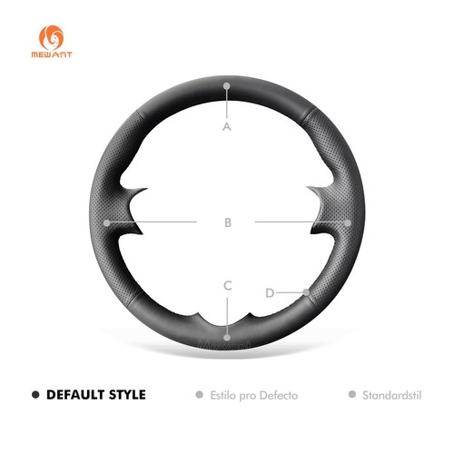 MEWANT PU Leather Steering Wheel Cover for Infiniti FX35 QX70 Nissan Juke F15 - Foto 9 di 10