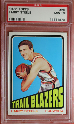 1972 Topps basketball card LARRY STEELE #26 PSA 9 MINT (INCREDIBLY