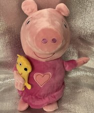Peppa Pig Plush Stuffed Animal Sleep N Oink Talking Lullaby Snores Sound CUDDLY