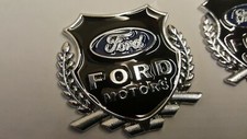 2X 54MM For FORD MOTORS Auto Ornamente Abzeichen Side Emblem Aufkleber Silber *