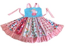 PEPPA PIG COLORFUL TWIRL DRESS - New - Size 5-6